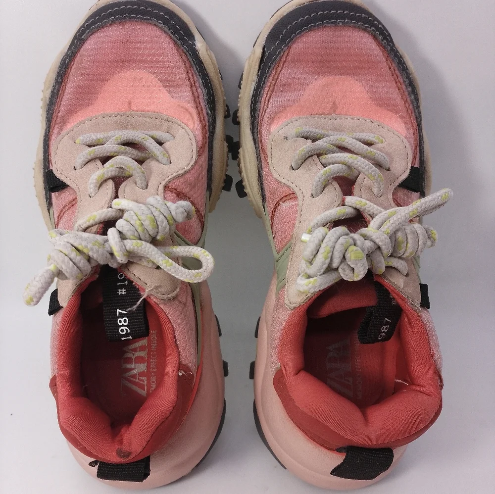 Zara Girls Sneaker Shoes Memory Effect Insoles - Picture 2 of 9
